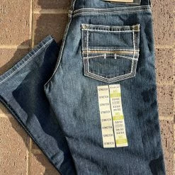 Guadalajara Western Wear Men M5 Slim Stretch Coltrane Stackable Straight Leg Jean