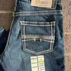 Guadalajara Western Wear Men M5 Slim Stretch Coltrane Stackable Straight Leg Jean