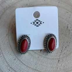 Guadalajara Western Wear Women Red Rock Stud