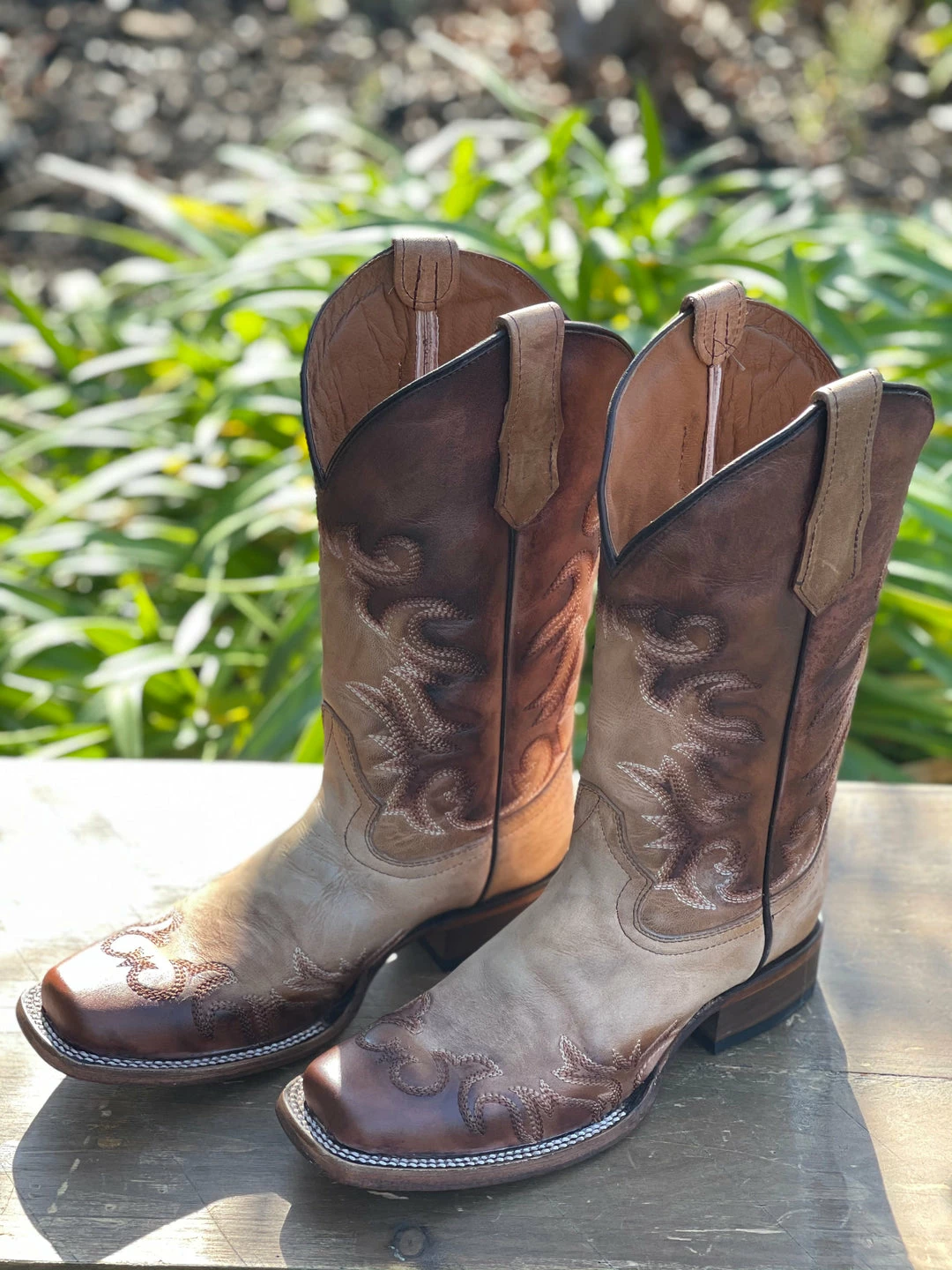 Guadalajara Western Wear Circle G By Corral Women's Honey Chocolate Embroidery Square Toe Boot 6 Guadalajara Western Wear Circle G By Corral Women's Honey Chocolate Embroidery Square Toe Boot