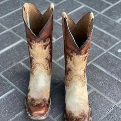 Guadalajara Western Wear Circle G By Corral Women's Honey Chocolate Embroidery Square Toe Boot 9 Guadalajara Western Wear Circle G By Corral Women's Honey Chocolate Embroidery Square Toe Boot