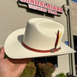 Guadalajara Western Wear Cuernos Chuecos 150x Chaparral (Copa Chica Falda Chica 3") Toquilla Cognac