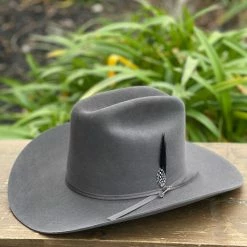 Stetson 6x Rancher Bullet Diamante Negro Cowboy Felt Hat (Copa Alta Falda/Brim 3.5") Men