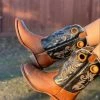 Guadalajara Western Wear Reywelt Honey Women Square Toe Western Boot