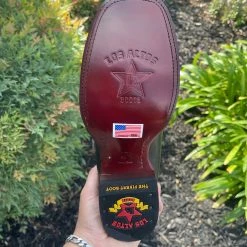 Guadalajara Western Wear Los Altos Belmont Black Wide Square Toe Botin Charro