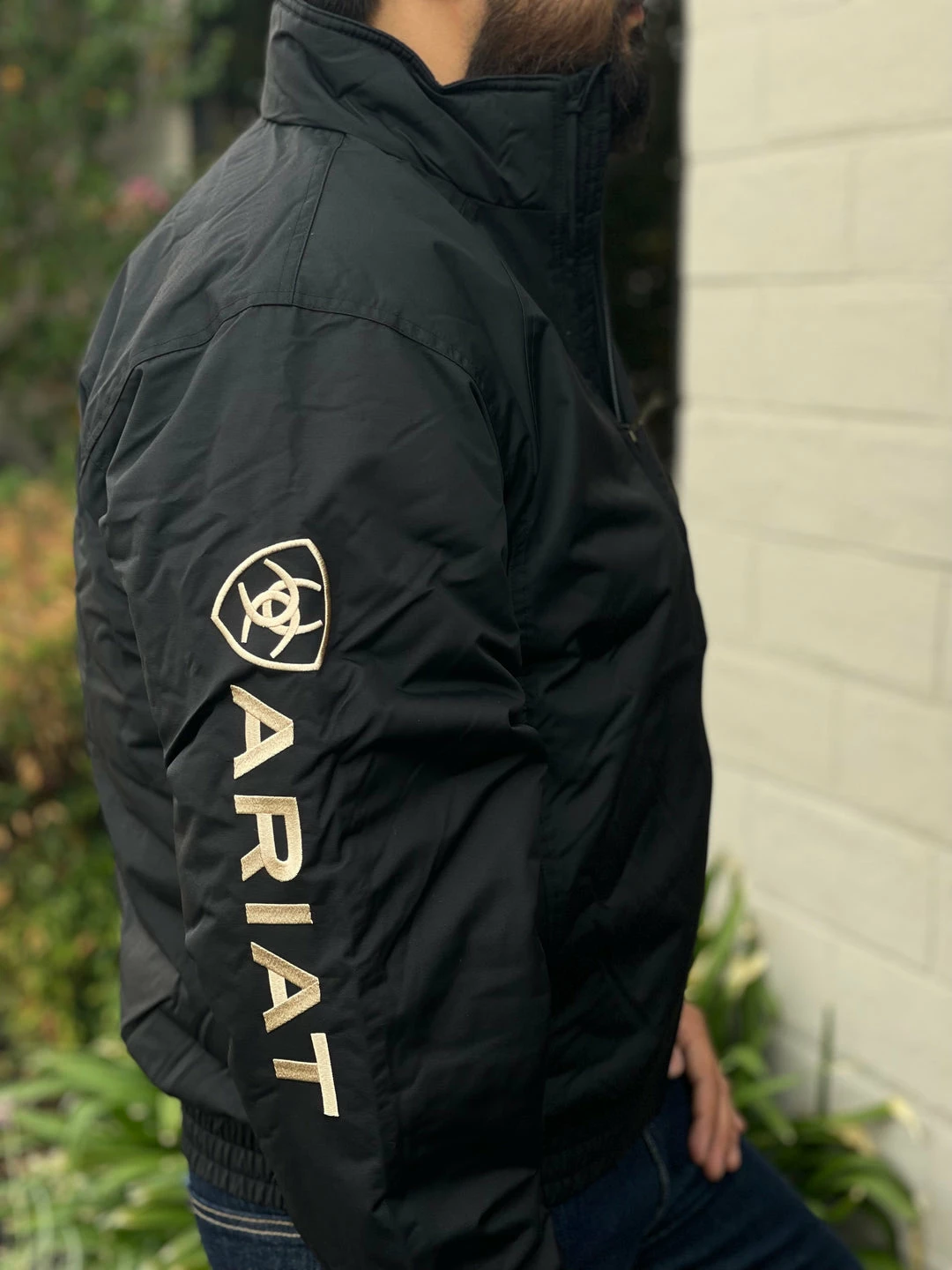 Guadalajara Western Wear Men Team Logo Insulated Jacket Black/Gold 3 Guadalajara Western Wear Men Team Logo Insulated Jacket Black/Gold