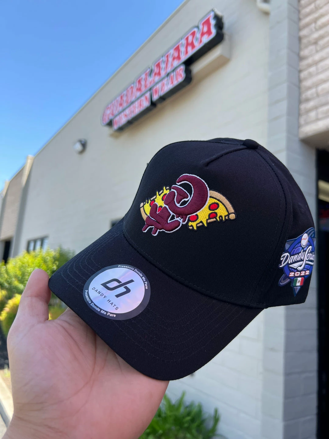 Guadalajara Western Wear TC Culiacan Pizza Black/Black - Dandy Hats Accessories 3 Guadalajara Western Wear TC Culiacan Pizza Black/Black - Dandy Hats Accessories