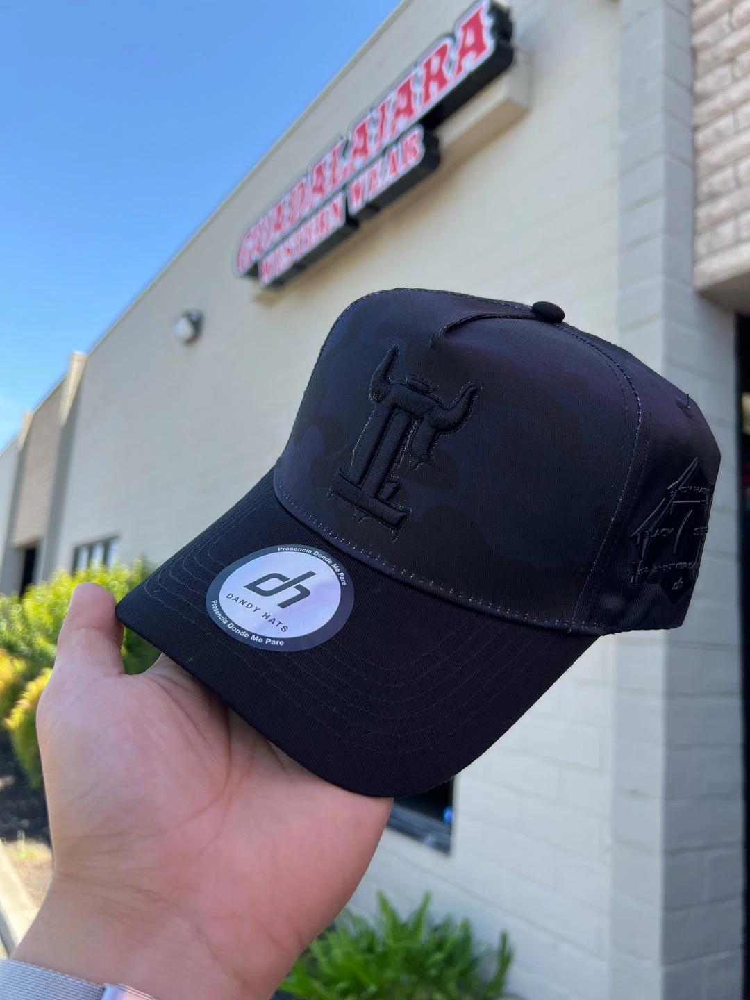 Guadalajara Western Wear Accessories Tijuana "TJ" Black Camo - Dandy Hats 3 Guadalajara Western Wear Accessories Tijuana "TJ" Black Camo - Dandy Hats