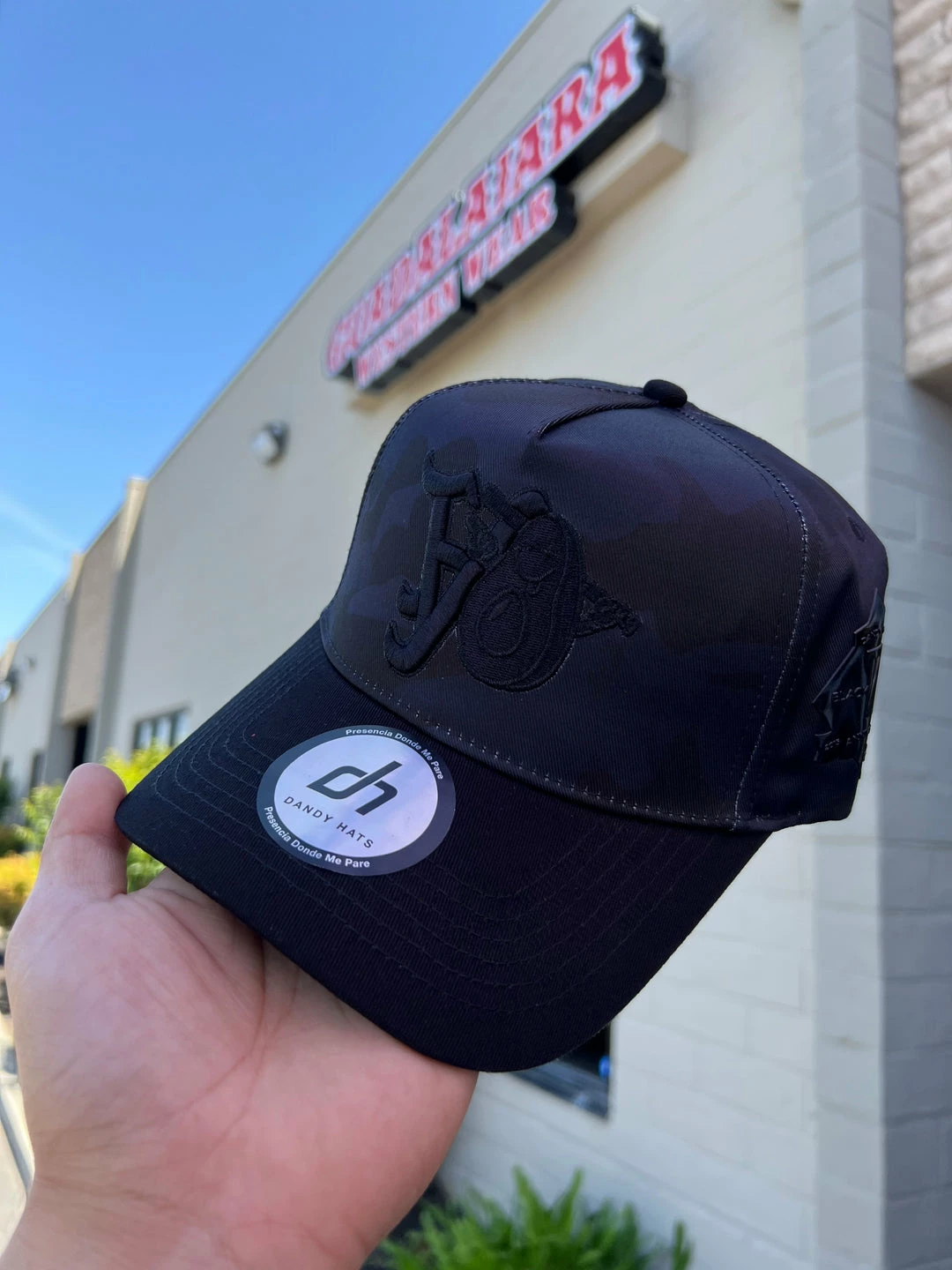 Guadalajara Western Wear Accessories Michoacan "A" Black Camo - Dandy Hats 3 Guadalajara Western Wear Accessories Michoacan "A" Black Camo - Dandy Hats