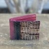 Guadalajara Western Wear Cuadra Rustic Brown/Red Caiman Leather Wallet (Limited Edition) Accessories