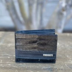 Guadalajara Western Wear Cuadra Black Caiman Leather Wallet Accessories