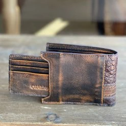 Guadalajara Western Wear Cuadra Extasis Caiman Leather Wallet Accessories