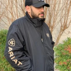 Guadalajara Western Wear Men Team Logo Insulated Jacket Black/Gold 9 Guadalajara Western Wear Men Team Logo Insulated Jacket Black/Gold