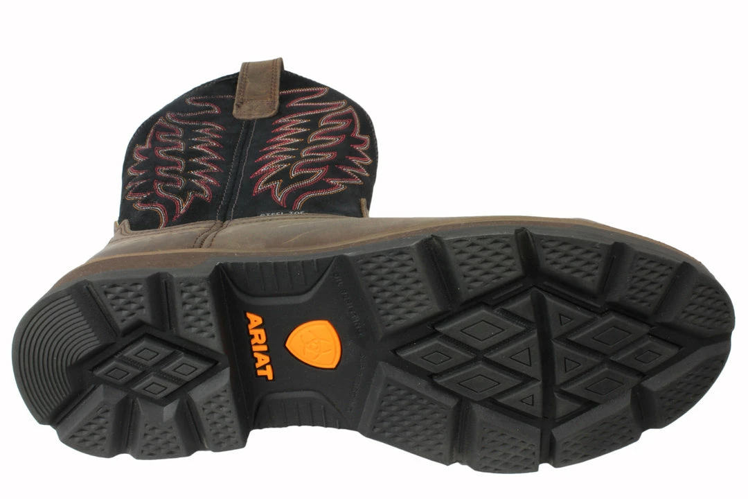 Men Ariat 10" Groundbreaker Pull-On ST 4 Men Ariat 10" Groundbreaker Pull-On ST