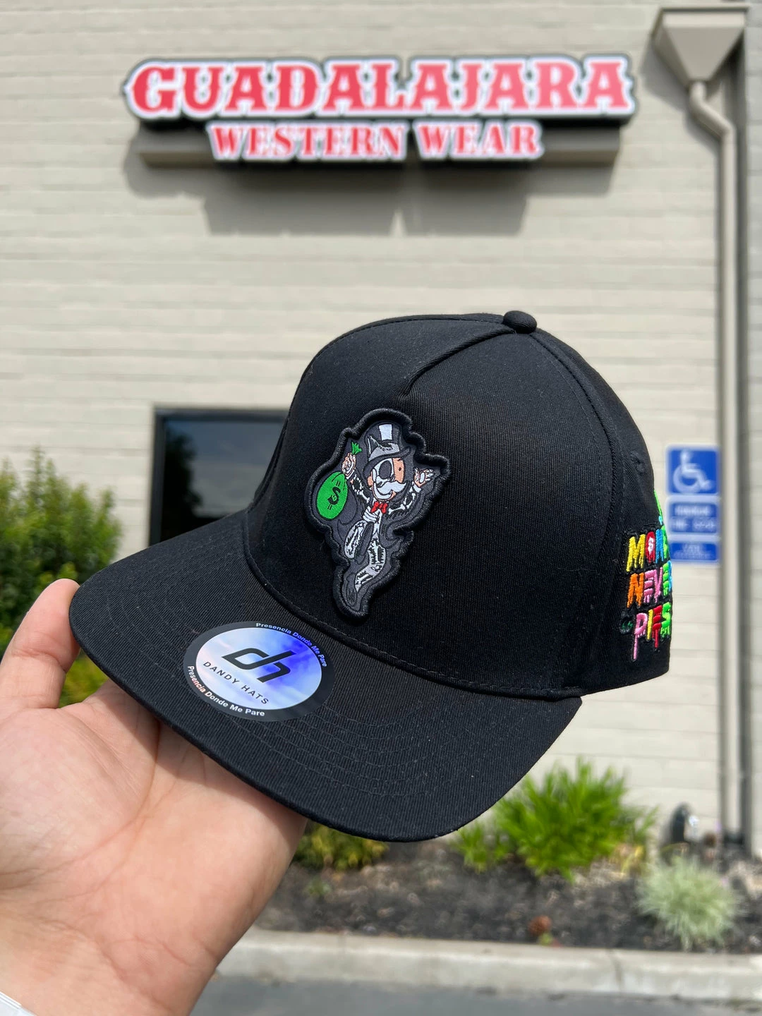 Guadalajara Western Wear Money Never Dies "MONOPOLY" - Dandy Hats Accessories 3 Guadalajara Western Wear Money Never Dies "MONOPOLY" - Dandy Hats Accessories