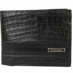 Guadalajara Western Wear Cuadra Black Caiman Leather Wallet Accessories