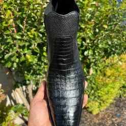 Cuadra Vestigium Black Caiman Belly Chelsea Boot Men 11 Cuadra Vestigium Black Caiman Belly Chelsea Boot Men