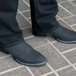 Guadalajara Western Wear Men Los Altos Nobuck Negro Botin Chelsea