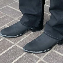 Guadalajara Western Wear Men Los Altos Nobuck Negro Botin Chelsea