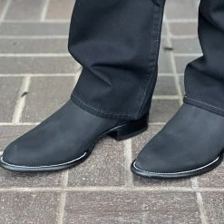 Guadalajara Western Wear Men Los Altos Nobuck Negro Botin Chelsea
