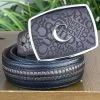 Guadalajara Western Wear Cuadra Black Modern Fashion Leather Belt