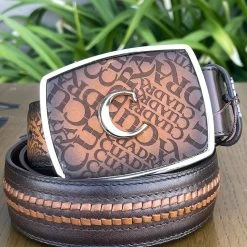 Guadalajara Western Wear Cuadra Honey Modern Fashion Leather Belt Men