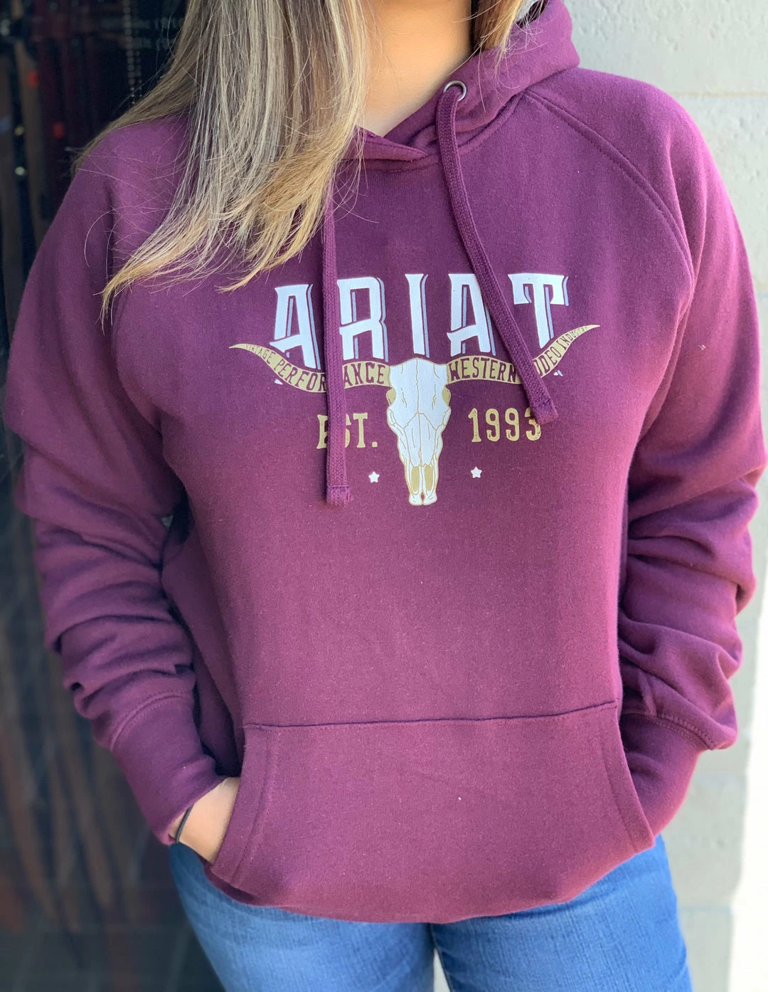 Guadalajara Western Wear Ariat Women Real Vintage Logo Sweatshirt 3 Guadalajara Western Wear Ariat Women Real Vintage Logo Sweatshirt