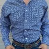 Guadalajara Western Wear Men Ariat Ernest Nocturnal Blue Classic Long Sleeve Shirt 1 Guadalajara Western Wear Men Ariat Ernest Nocturnal Blue Classic Long Sleeve Shirt