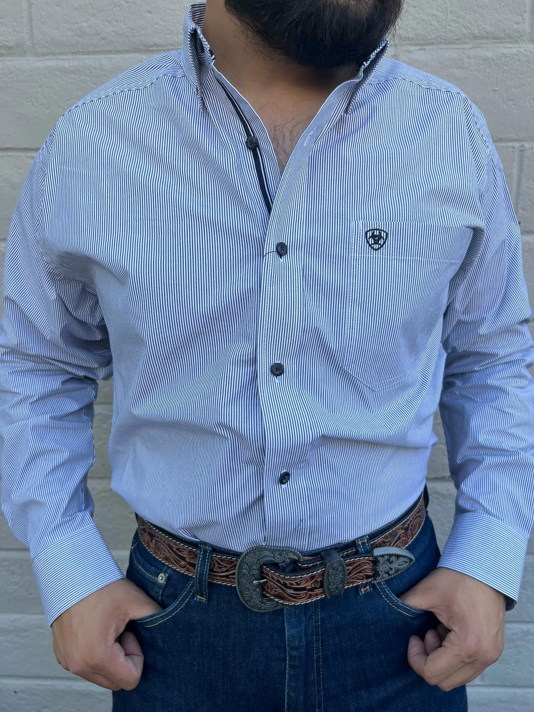 Guadalajara Western Wear Ariat Pro Dayne Mini Stripe Classic Long Sleeve Shirt Men 3 Guadalajara Western Wear Ariat Pro Dayne Mini Stripe Classic Long Sleeve Shirt Men