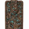 Guadalajara Western Wear Nocona Leather Tooled Floral Cell Phone Case Accessories 2 Guadalajara Western Wear Nocona Leather Tooled Floral Cell Phone Case Accessories