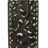 Guadalajara Western Wear Nocona Leather Tooled Floral Cell Phone Case 2 Guadalajara Western Wear Nocona Leather Tooled Floral Cell Phone Case