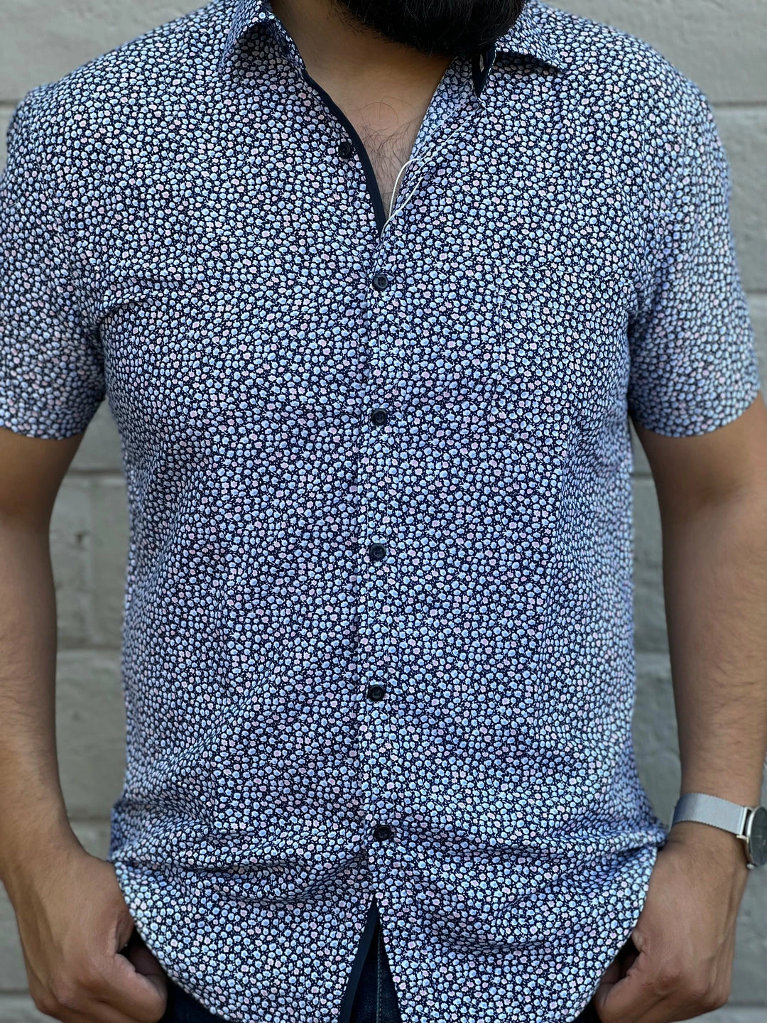 Guadalajara Western Wear Men's Italian Print Short Sleeve Shirt - D373 3 Guadalajara Western Wear Men's Italian Print Short Sleeve Shirt - D373