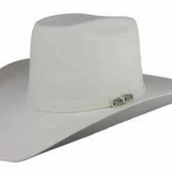 Guadalajara Western Wear Cuernos Chuecos Vakera White Cowboy Felt Hat Men