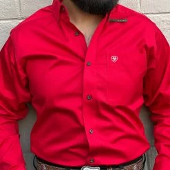 Guadalajara Western Wear Ariat Red Team Logo Sleeve Classic Long Shirt 5 Guadalajara Western Wear Ariat Red Team Logo Sleeve Classic Long Shirt