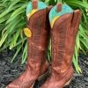 Guadalajara Western Wear Corral Boots Women's Shoes Cognac Snip Toe Tall Boot