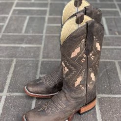 Guadalajara Western Wear Circle G By Corral Women's Chocolate Embroidery Square Toe Boot
