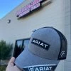 Guadalajara Western Wear Ariat Grey/Black Patch Cap Accessories