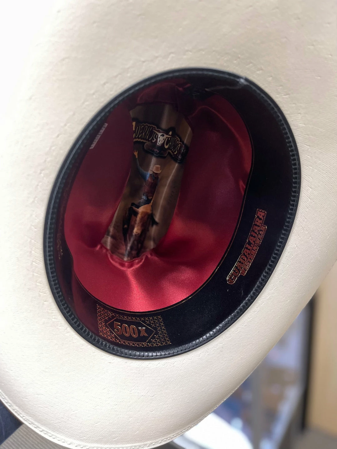 Guadalajara Western Wear Men 500X Johnson Copa Alta 4 3/4" Falda Corta 3" Toquilla Avestruz Negro 7 Guadalajara Western Wear Men 500X Johnson Copa Alta 4 3/4" Falda Corta 3" Toquilla Avestruz Negro