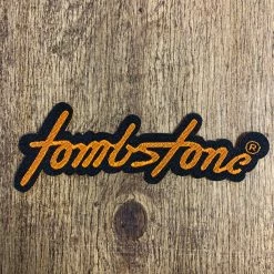 Guadalajara Western Wear Tombstone Black / Orange Patch (Peel & Stick Patch) Accessories