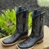 Ariat Tanner Mark Black Ostrich Print Wide Square Toe Cowboy Boot Men 2 Ariat Tanner Mark Black Ostrich Print Wide Square Toe Cowboy Boot Men