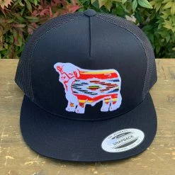 Guadalajara Western Wear Lazy J Ranch Wear Cap Aztec Blk/Blk