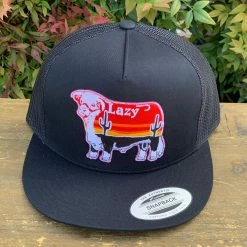 Guadalajara Western Wear Lazy J Ranch Wear Cap Blk/Blk