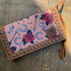 Guadalajara Western Wear Ariat Floral Horseshoe Wallet Women