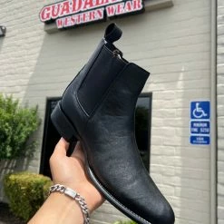 Guadalajara Western Wear Men Los Altos Piel Negro Botin Chelsea