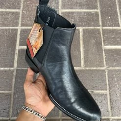 Guadalajara Western Wear Men Los Altos Piel Negro Botin Chelsea