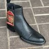 Guadalajara Western Wear Men Los Altos Piel Negro Botin Chelsea