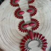 Guadalajara Western Wear Red Squash Blossom Necklace 2 Guadalajara Western Wear Red Squash Blossom Necklace