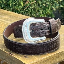 Guadalajara Western Wear Nocona Men's Brown Bullhide Belt