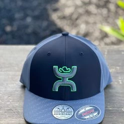 Guadalajara Western Wear Hooey Solo Black/Green Flex-Fit Cap Accessories