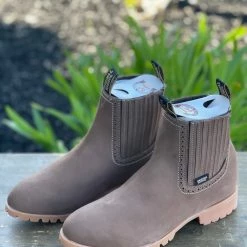 Guadalajara Western Wear Original Michel Charro Nobuk Taupe Industrial Sole Botines Men